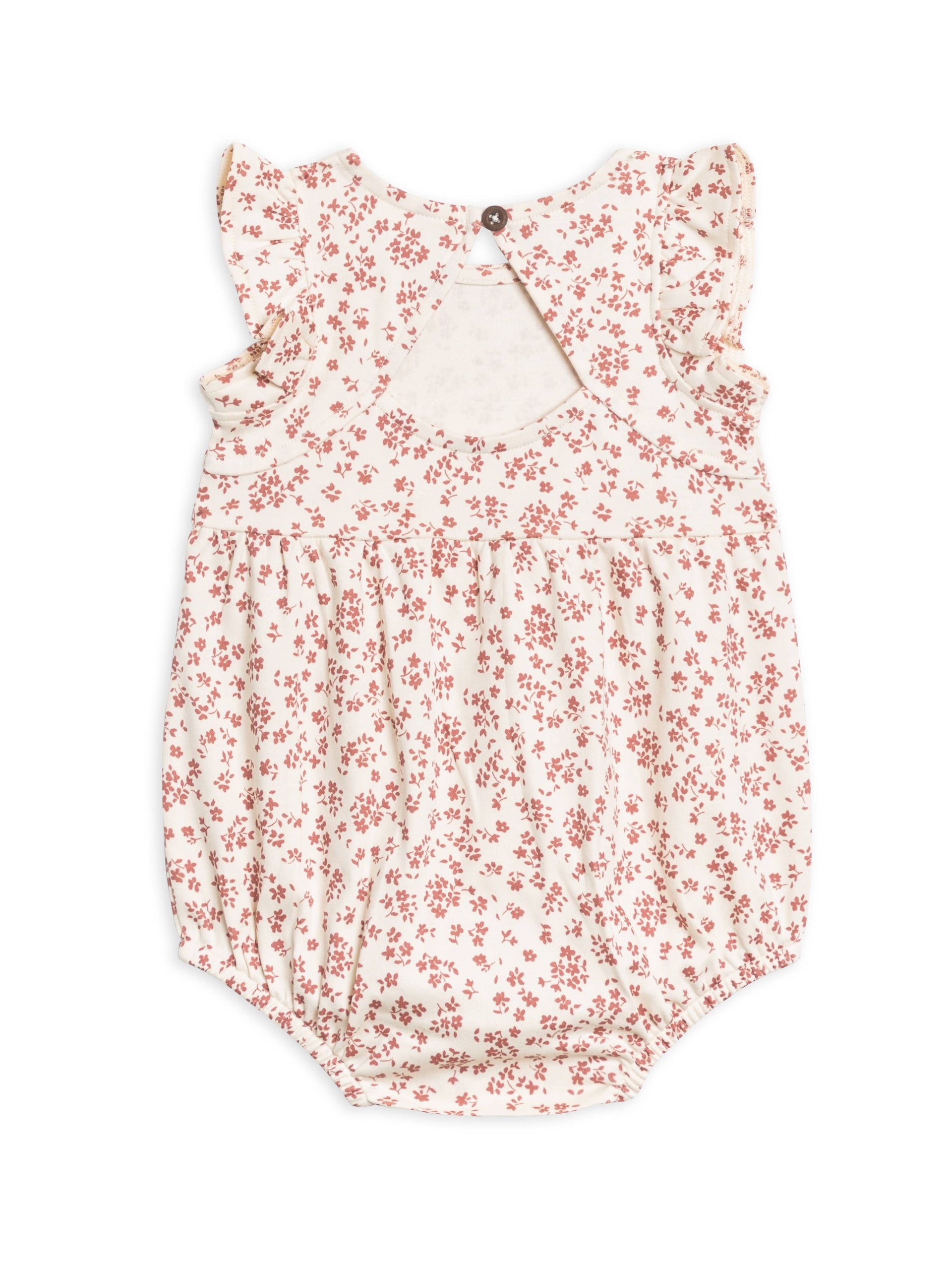 Colored Organics - Organic Baby Sommer Back Romper - Alma Floral: 0-3M