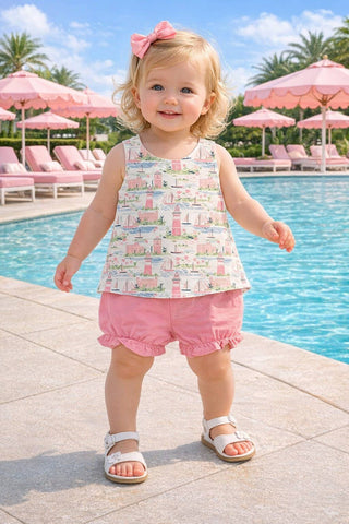 Marco and Lizzy - St Bart Collection Girl's Bloomer Sets