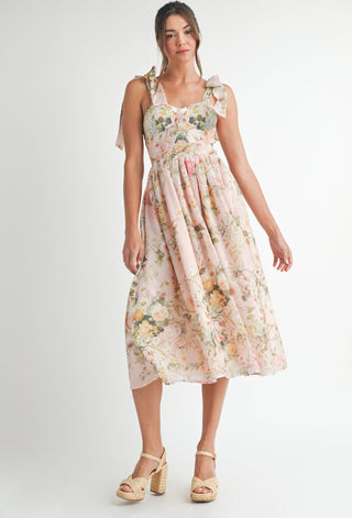 Floral Printed Midi Dress