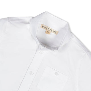 Hope and Henry - Organic Stretch Poplin Short Sleeve Shirt