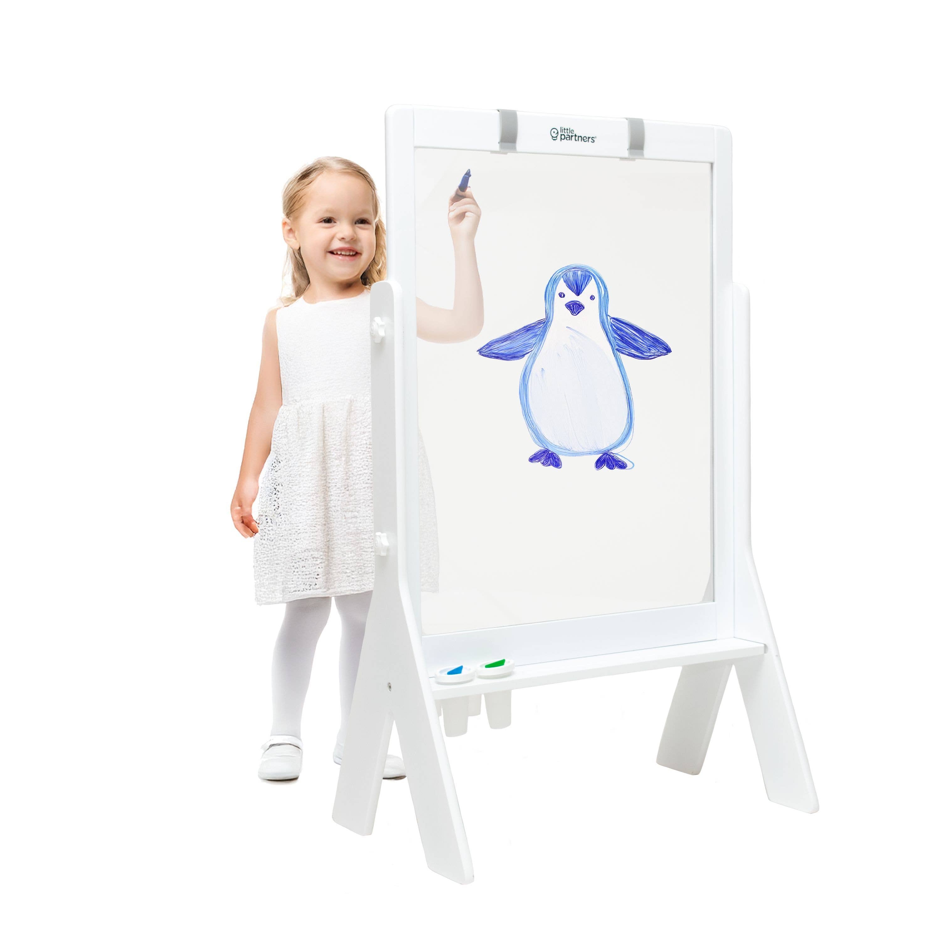 Image of Little Partners - Peek-A-Boo Art Easel - Transparent Art Easel