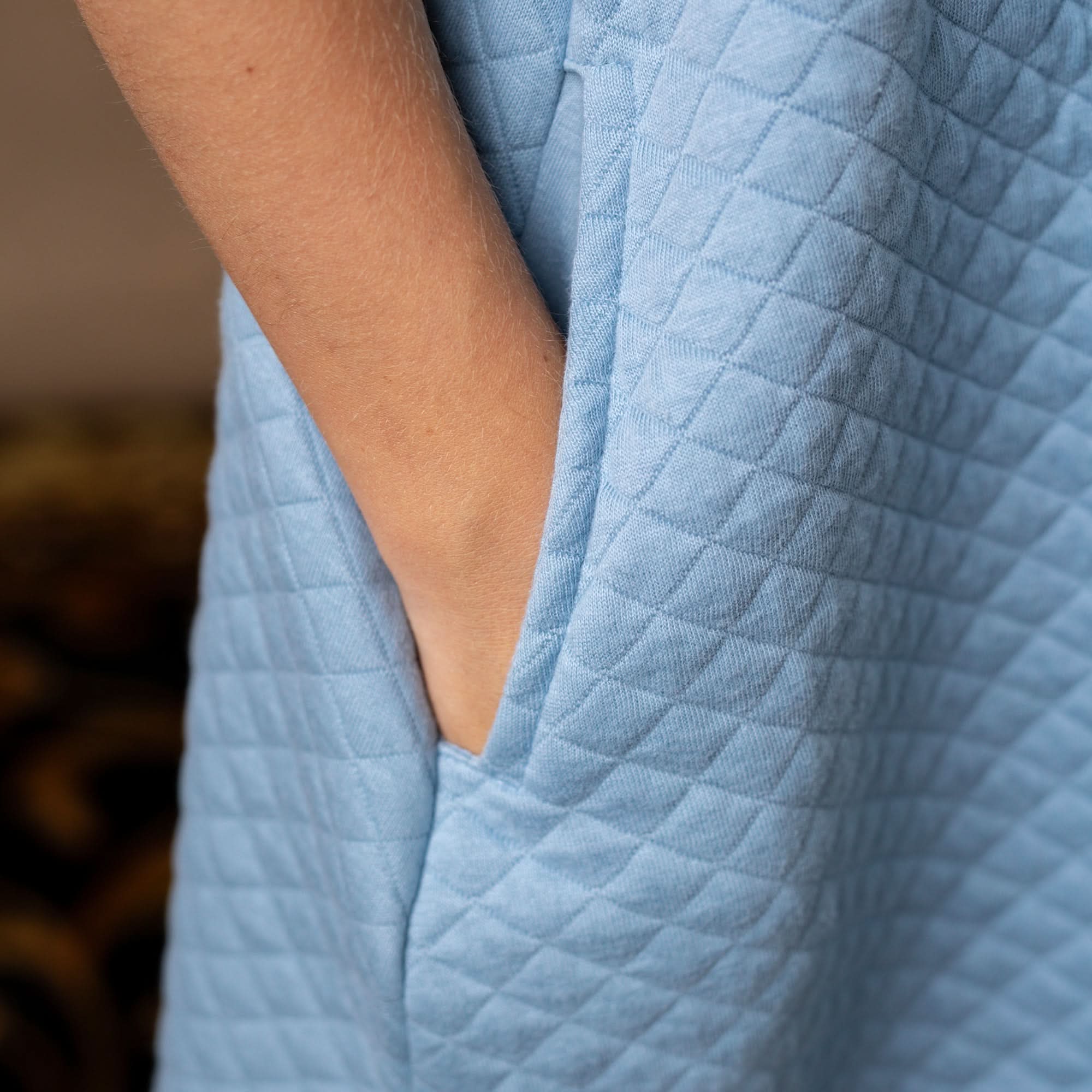 Image of Quilted Puff Sleeve Dress