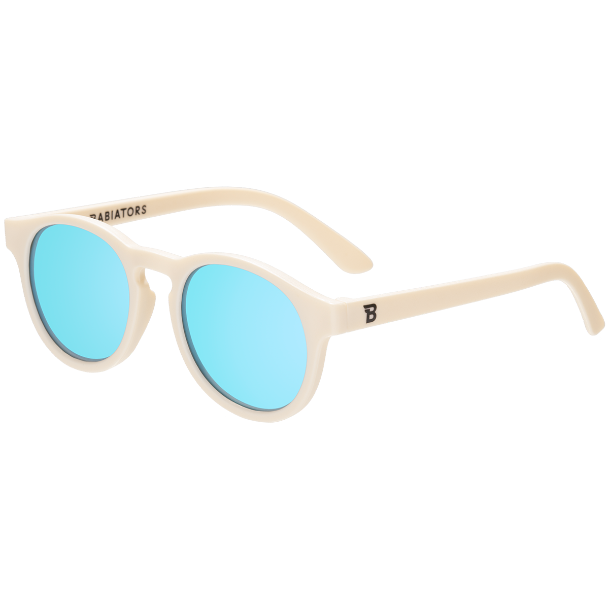 Babiators - Sweet Cream Keyhole with Blue Lens: Ages 3-5