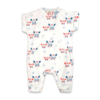 Nautical Crab Baby Jumpsuit