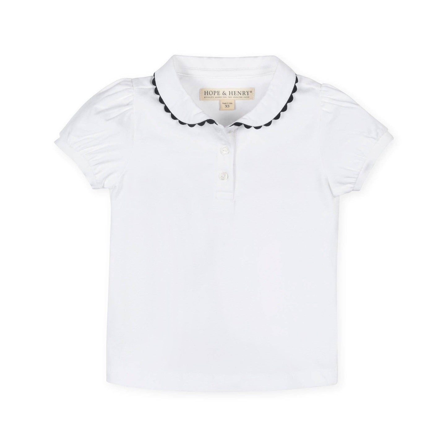 Hope and Henry - Organic Puff Sleeve Polo