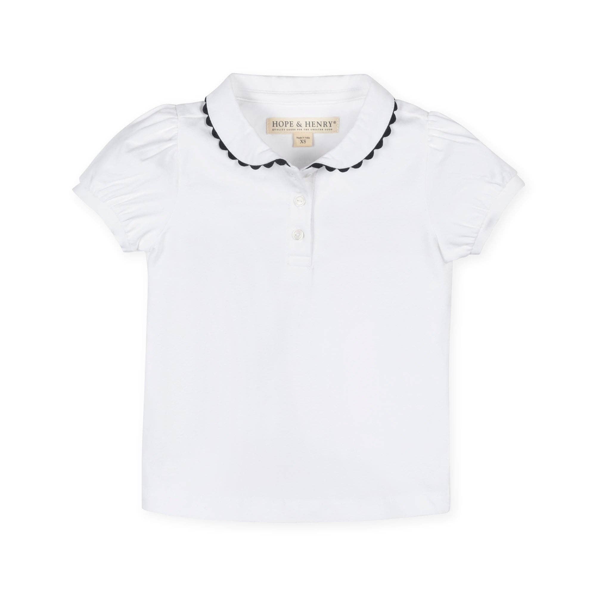 Hope and Henry - Organic Puff Sleeve Polo