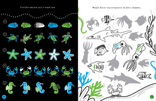 Brain Boosters Under the Sea Puzzles (with neon colors) by Vicky Barker