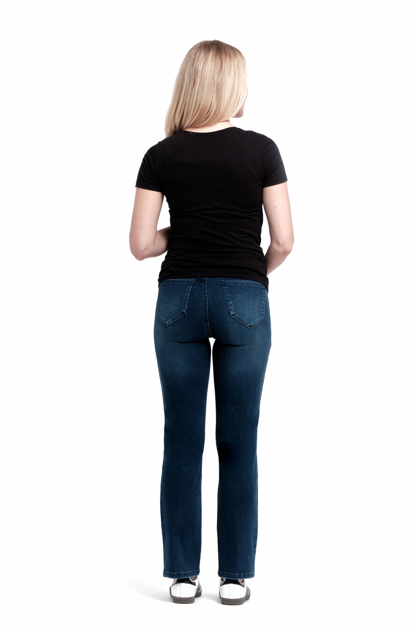 1822 Denim - Maternity 30" Better Butter Slim Straight Jean in Lanie: 4/27