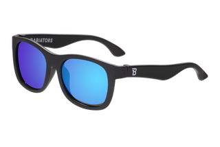 Babiators - Jet Black Polarized Kid Sunglasses with Mirrored Lens