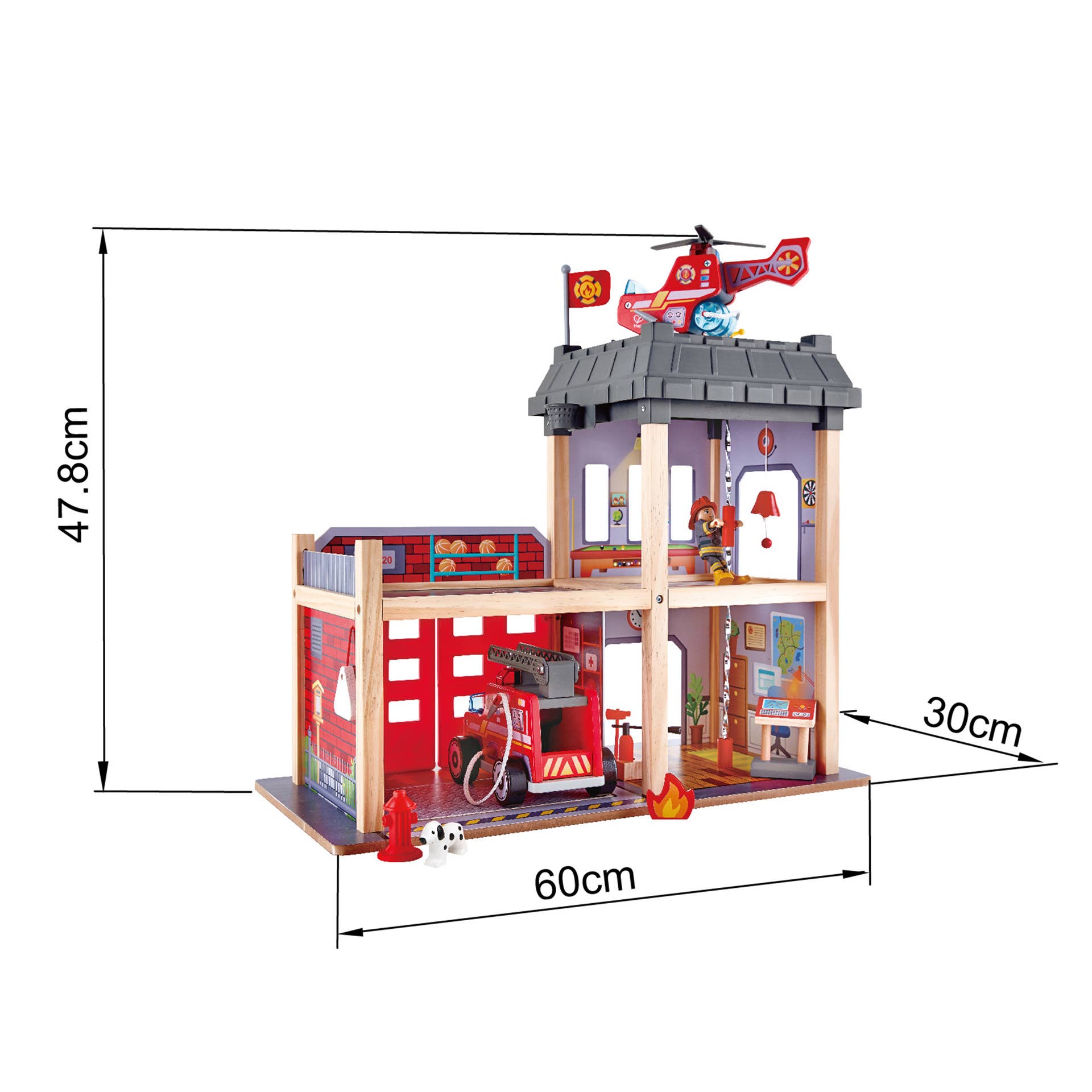 Fire Station-Wooden Playset