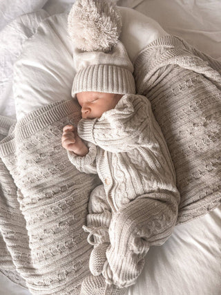 Luna + Luca Classic Cable Knit Jumpsuit