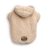 fabdog - Cream Sherpa Dog Hoodie: 10"