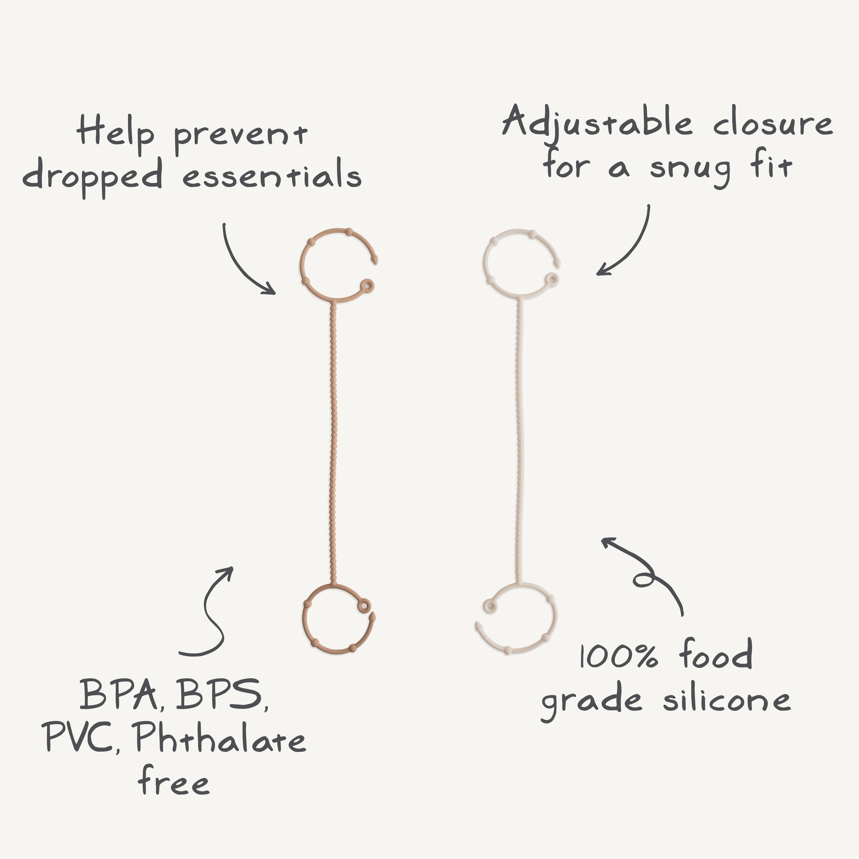 Image of Adjustable Silicone Strap 2-Pack