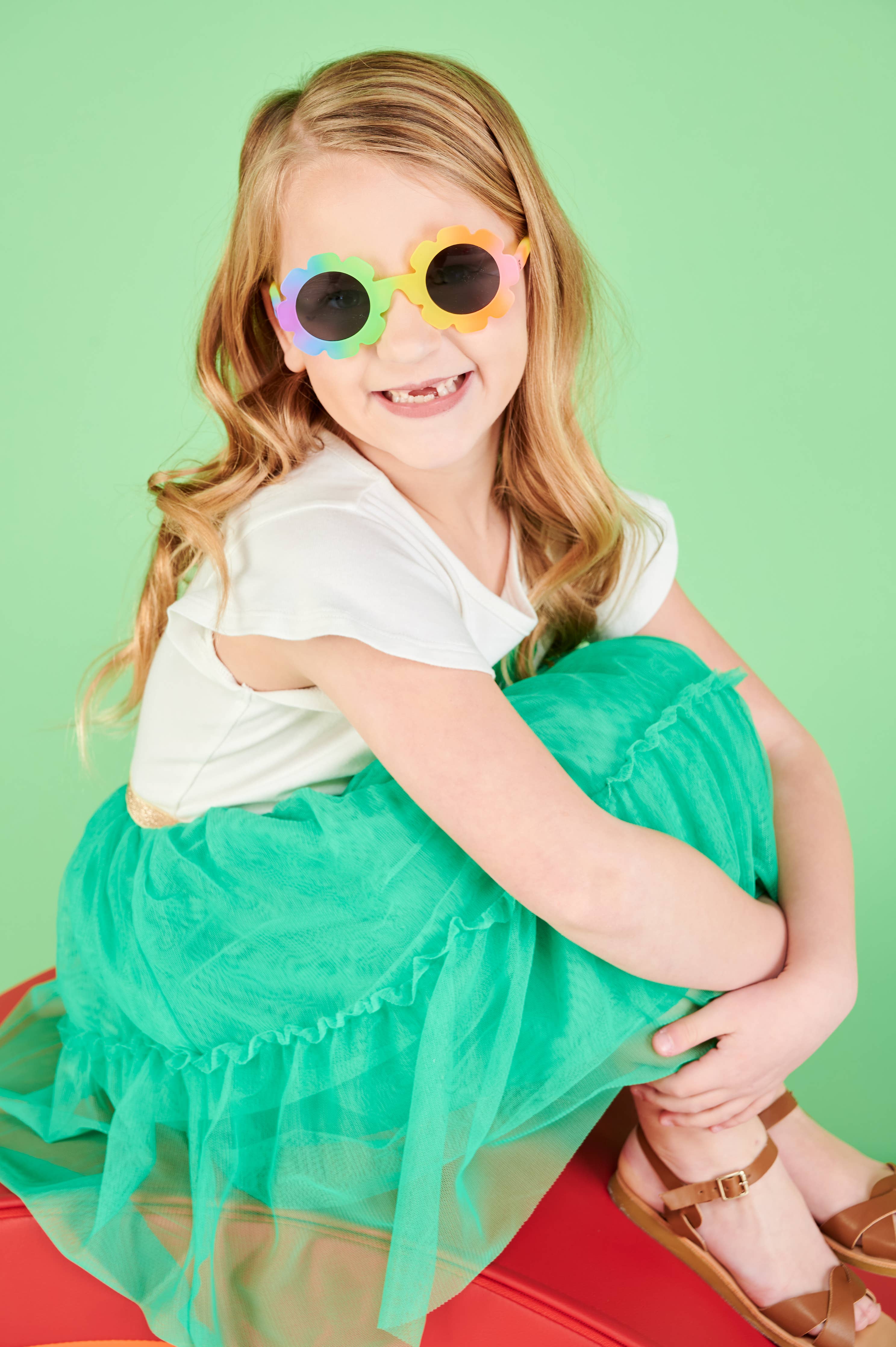 Image of Babiators - Baby Sunglasses Original Flower: Flower Power | Smoke Lenses: Ages 6+