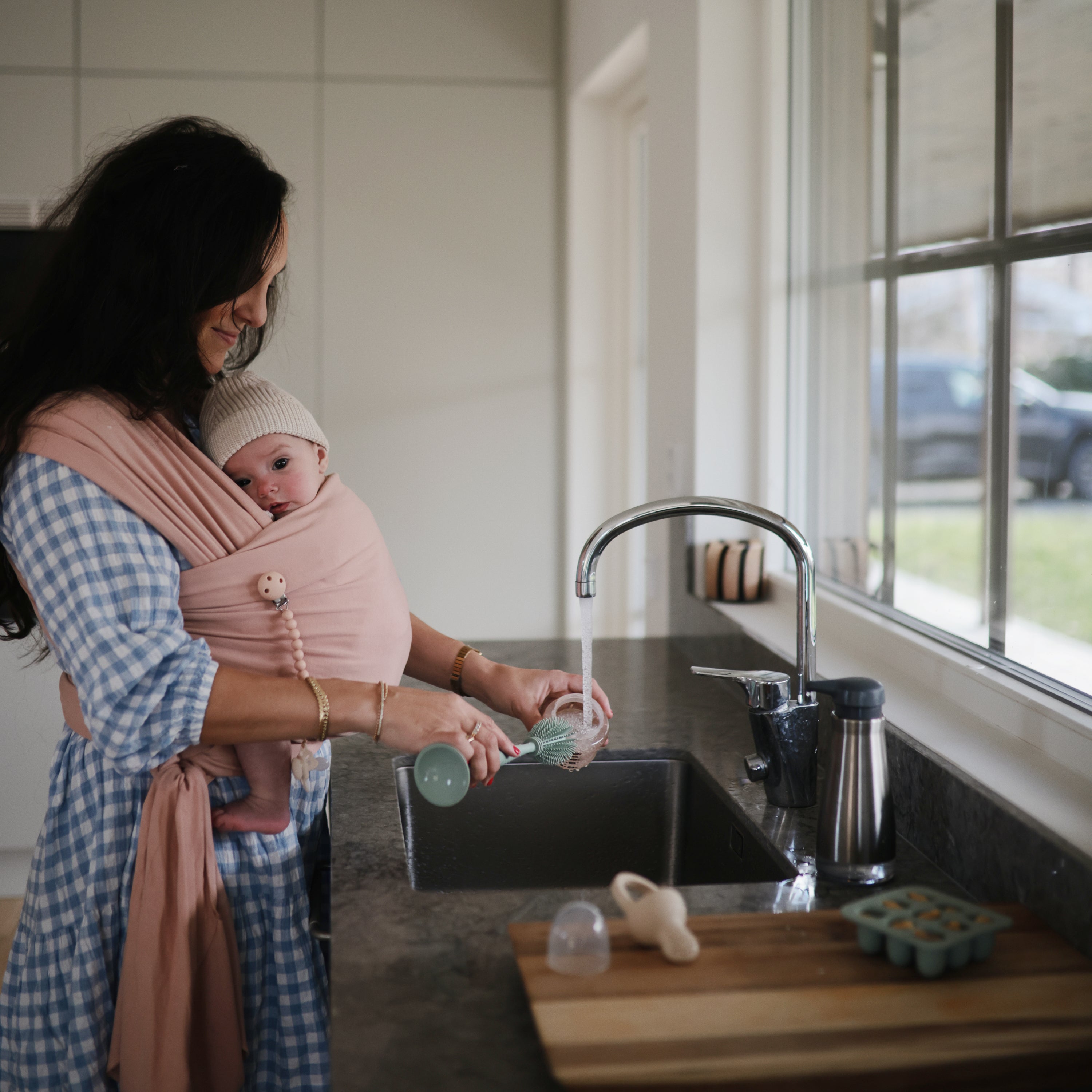 Image of Silicone Baby Bottle Brush