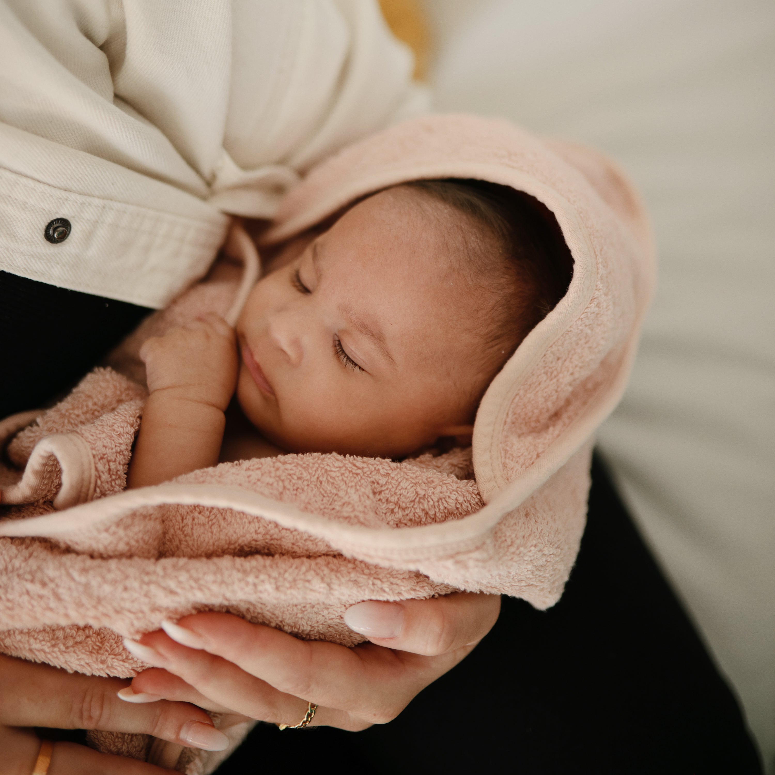 Image of Organic Cotton Baby Hooded Towel