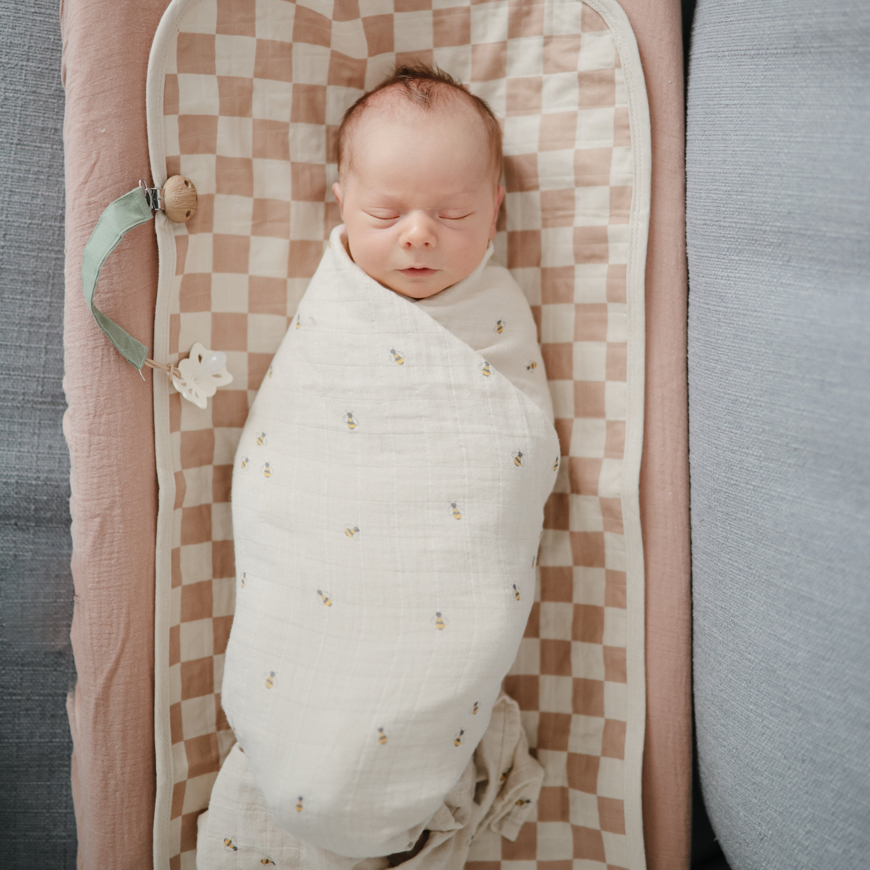 Image of Organic Cotton Muslin Swaddle Blanket