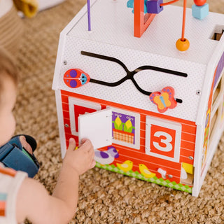Melissa & Doug First Play Slide, Sort, & Roll Activity Barn