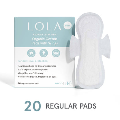 LOLA - 20ct Ultra Thin Pads w/ Wings, Regular