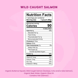 Serenity Kids Wild Caught Salmon with Organic Butternut Squash & Beet Pouch