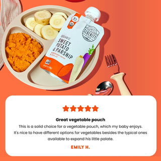 Serenity Kids Organic Sweet Potato & Parsnip with Organic Carrots and Olive Oil Pouch