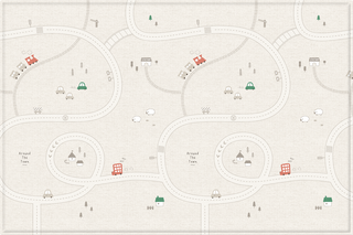 Parklon - Around Town + Fabric Beige La Pure Soft Play Mat