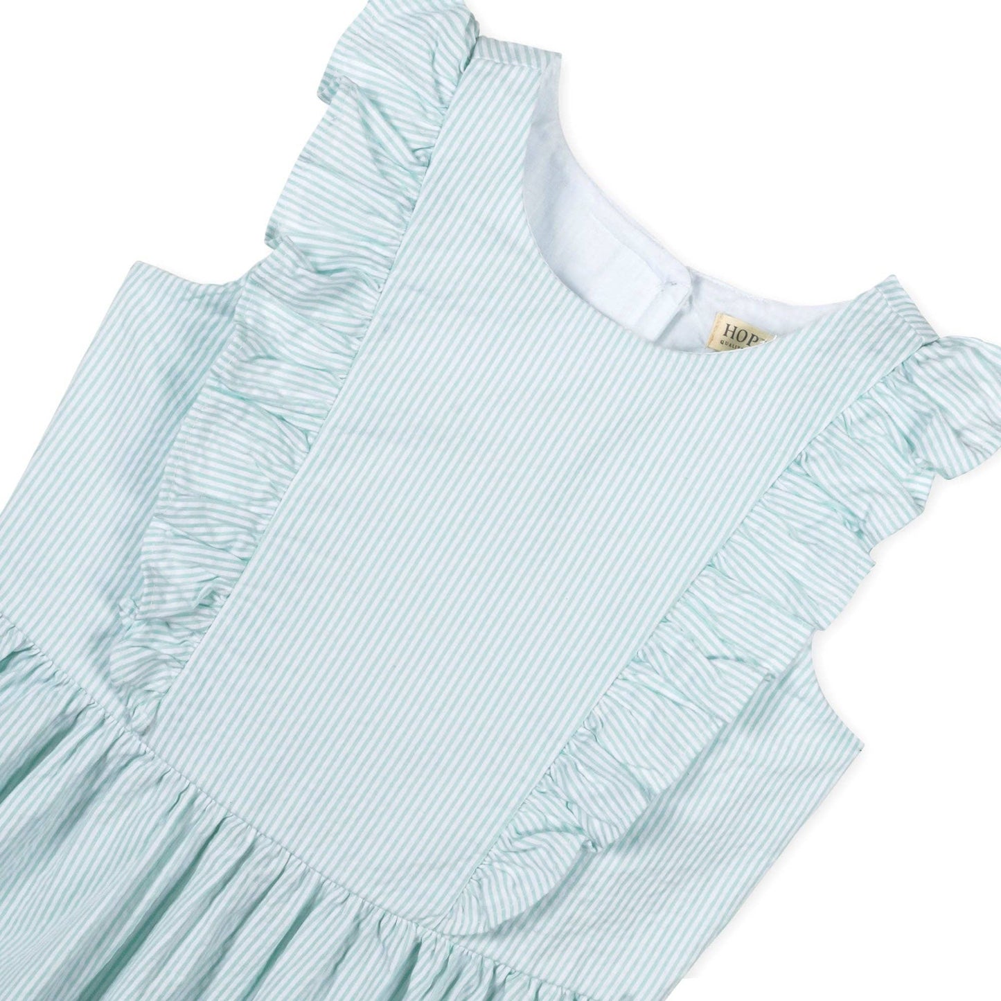 Hope and Henry - Organic Flutter Sleeve Open Back Dress