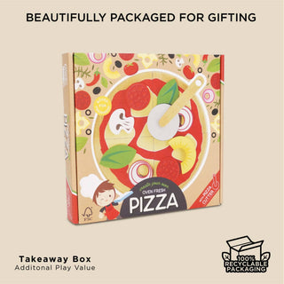 Le Toy Van - Pizza & Toppings with Slice Cutter