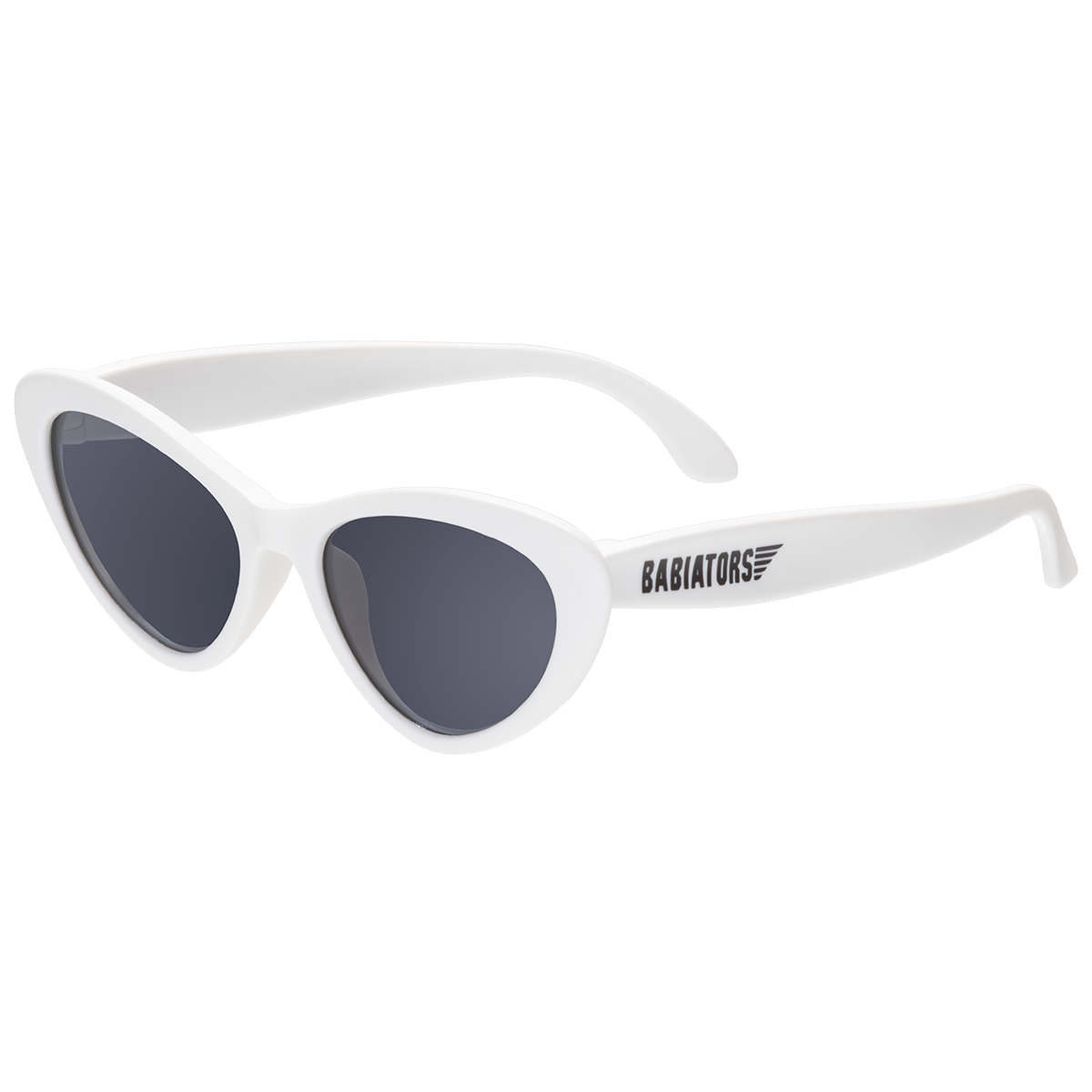 Babiators - Wicked White Kids Cat-Eye Kids Sunglasses ( UV Protection): Age 3-5 / Cat Eye