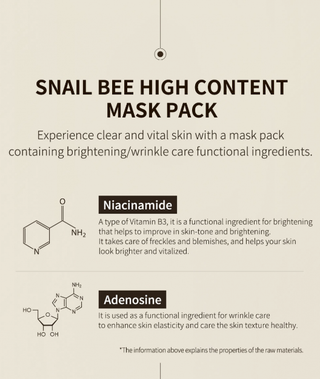 BENTON Snail Bee High Content Sheet Mask