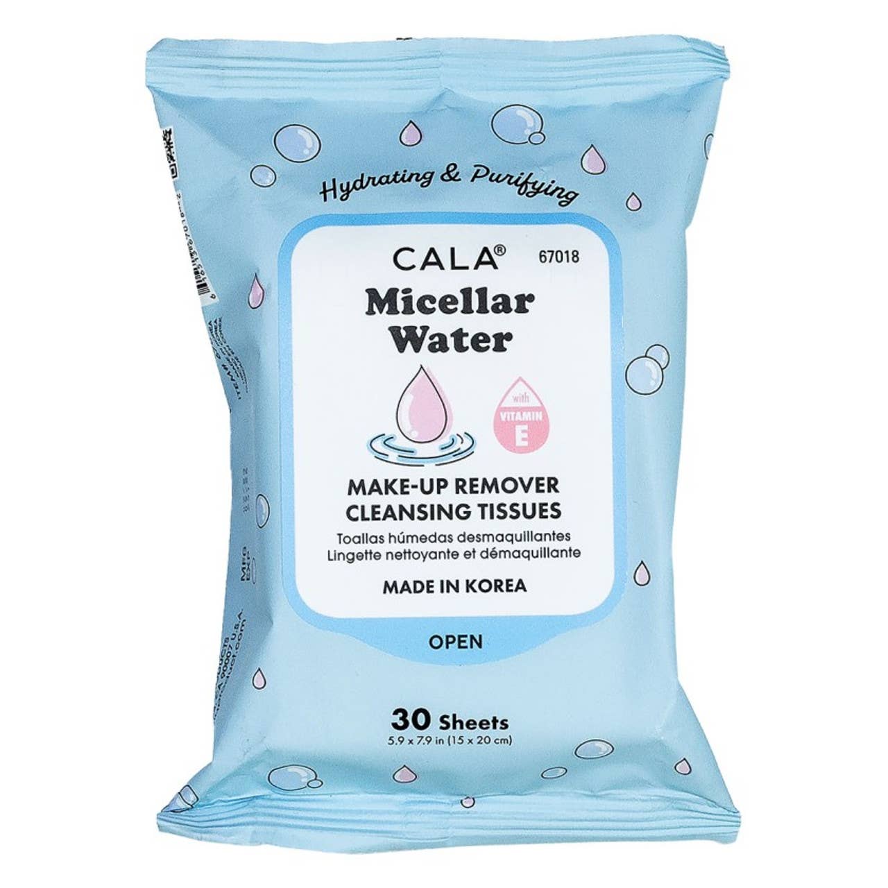 Cala Makeup Remover Wipes Tissue Cleanser