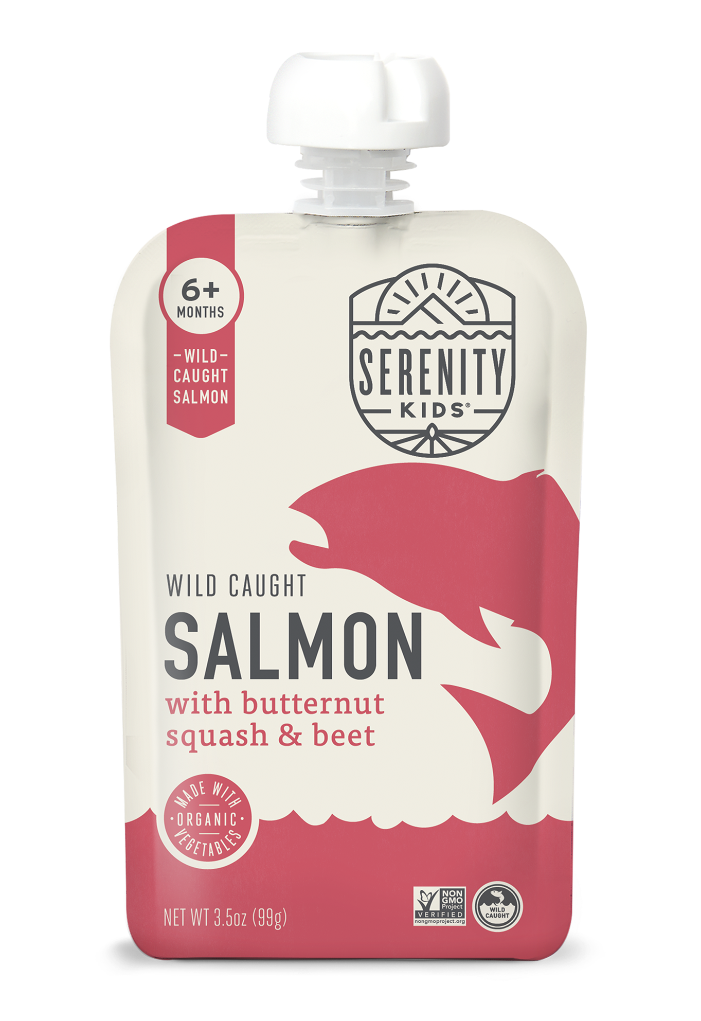 Serenity Kids Wild Caught Salmon with Organic Butternut Squash & Beet Pouch
