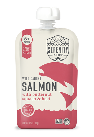 Serenity Kids Wild Caught Salmon with Organic Butternut Squash & Beet Pouch