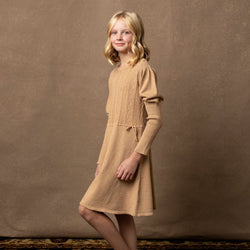Image of Organic Cable Bodice Sweater Dress
