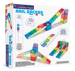 Magna-Tiles - Magna-Tiles Rail Racers 33-Piece Set