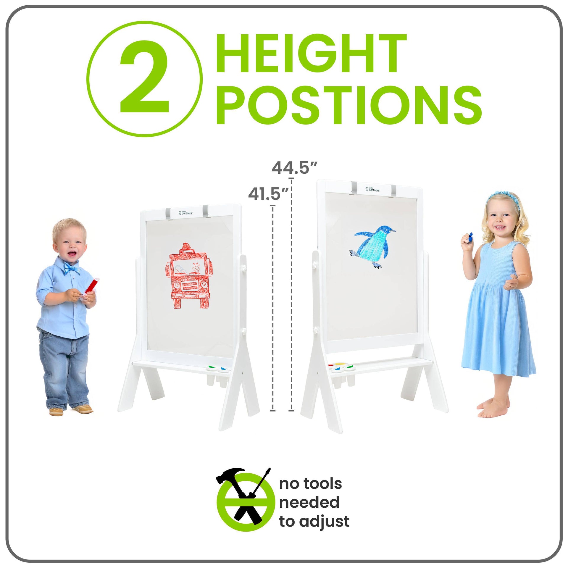 Little Partners - Peek-A-Boo Art Easel - Transparent Art Easel