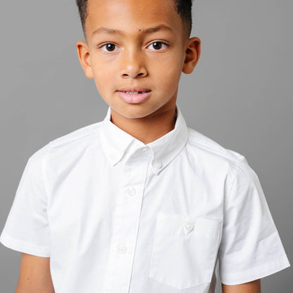 Hope and Henry - Organic Stretch Poplin Short Sleeve Shirt
