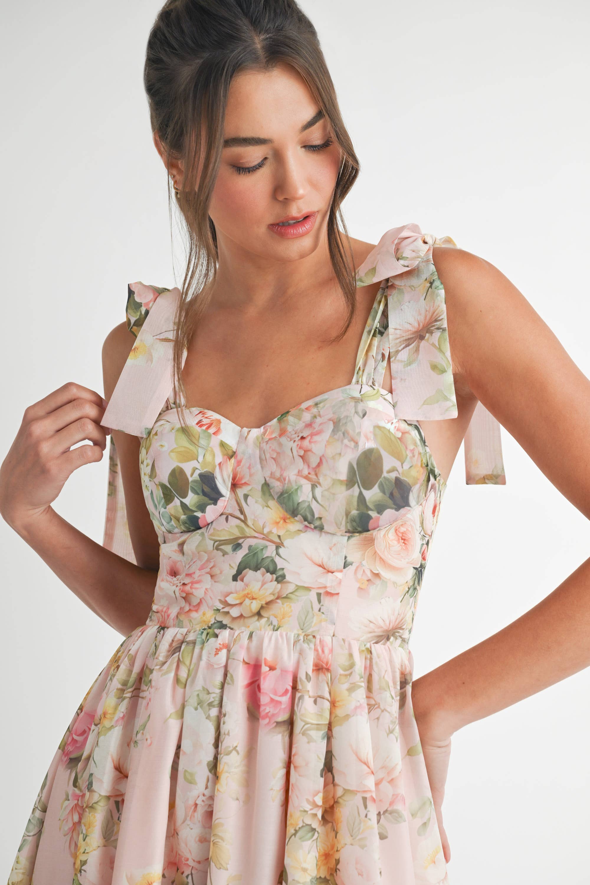 Image of Floral Printed Midi Dress