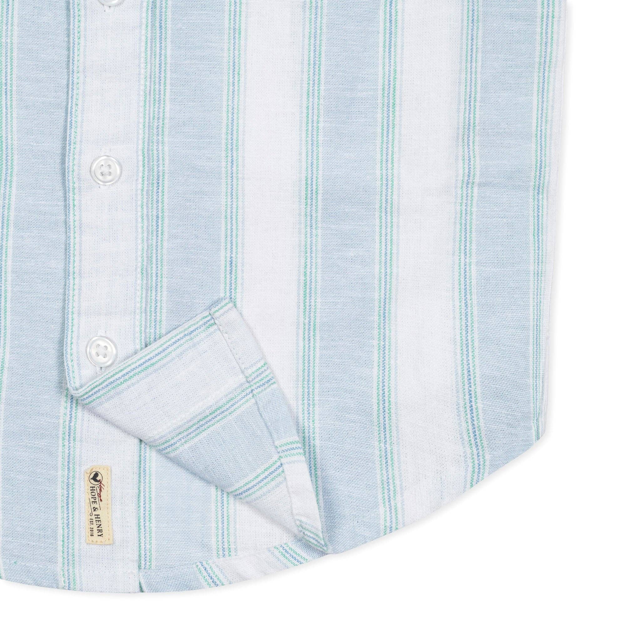 Image of Linen Short Sleeve Button Down Shirt