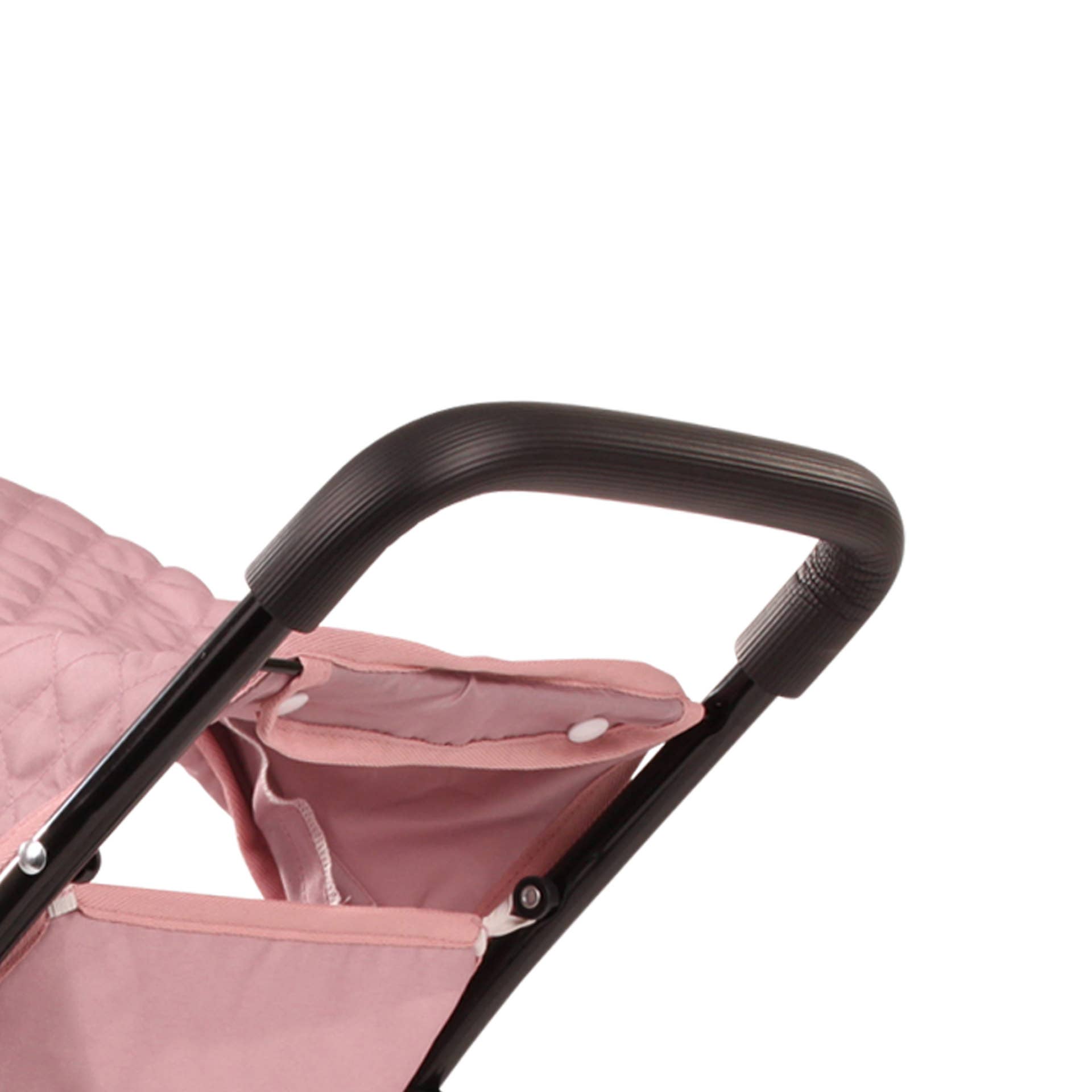3-Wheel Compact Grey-Pink "Soft Mood" Doll Buggy