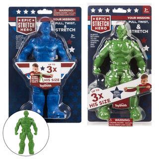 Toysmith - Epic Stretch Hero - 8.5" Tall, Stretches To 24"