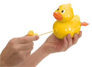 Toysmith - Tub Time - Pull-String Duck, Swimming Duck Bath/Pool Toy