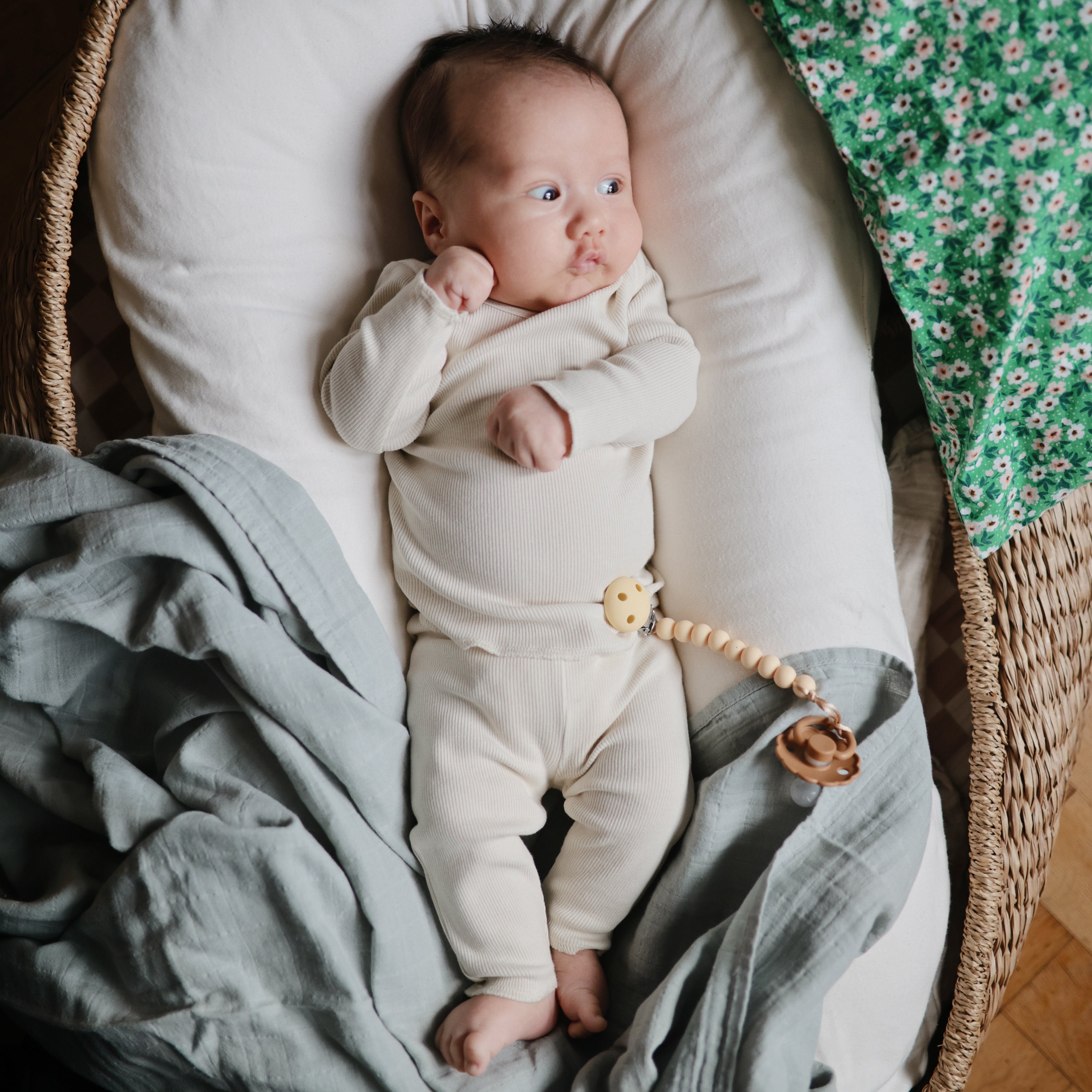 Image of Organic Cotton Muslin Swaddle Blanket