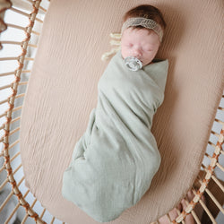 Image of Extra Soft Bassinet Muslin Crib Sheet
