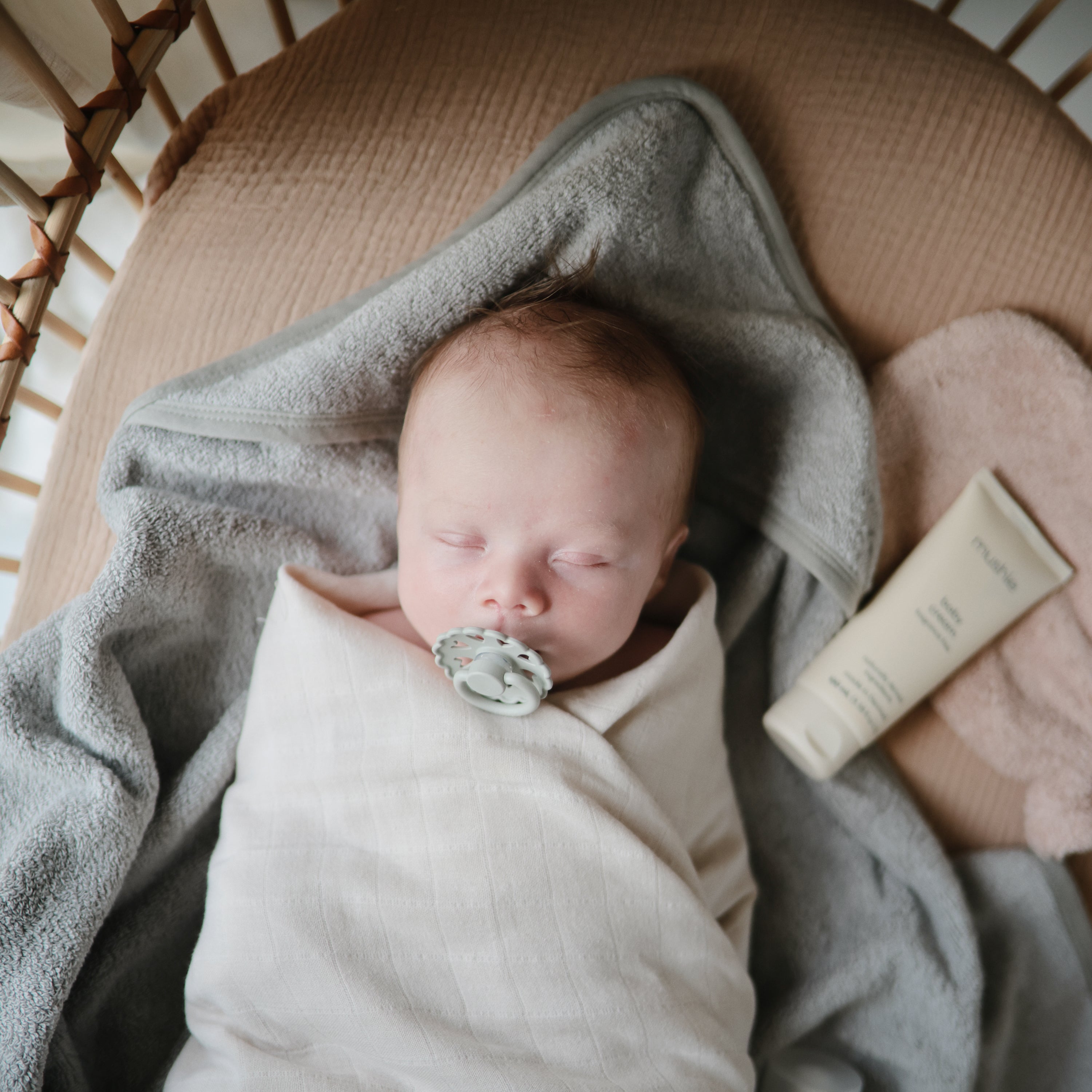 Image of Organic Cotton Muslin Swaddle Blanket