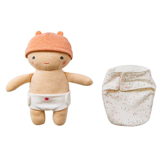 Wonder and Wise Dots and Rainbows Doll Carrier with Cookie