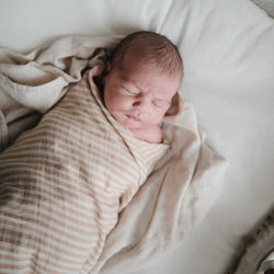 Image of Organic Cotton Muslin Swaddle Blanket