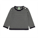 Baby Classic Sweater - Dark Navy/Ecru