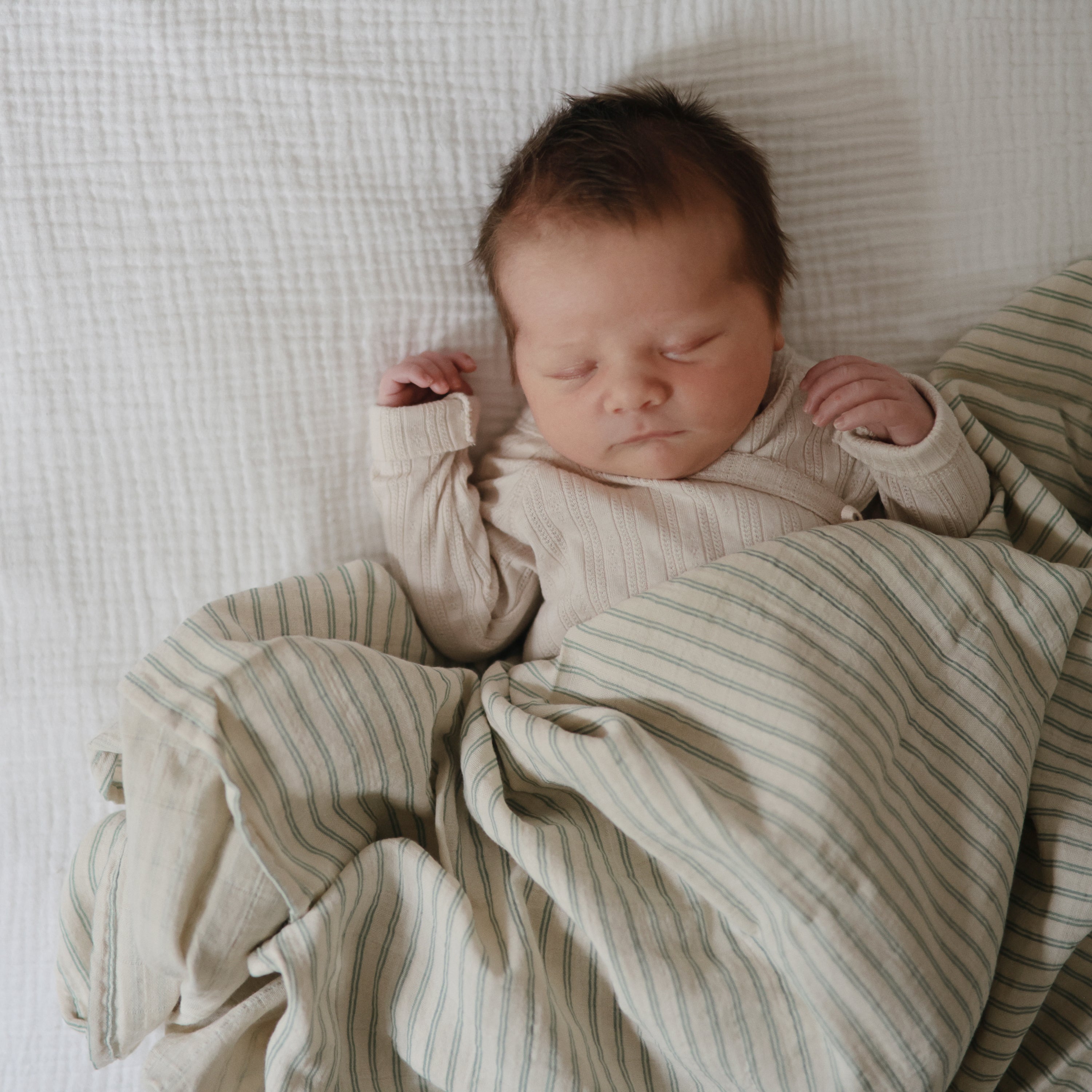Image of Organic Cotton Muslin Swaddle Blanket