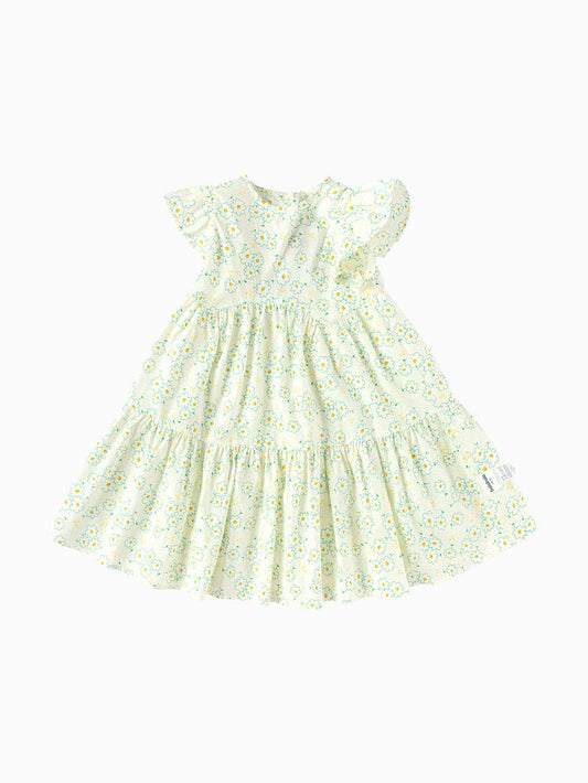 Balabala Toddler Girl Explore Style Woven One-Piece Dress